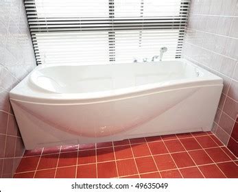 Modern Bathroom Porcelain Bathtub Stock Photo 49635049 | Shutterstock