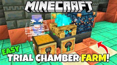 Minecraft 1 21 EASY Trial Chamber FARM Tutorial Infinite Keys Loot