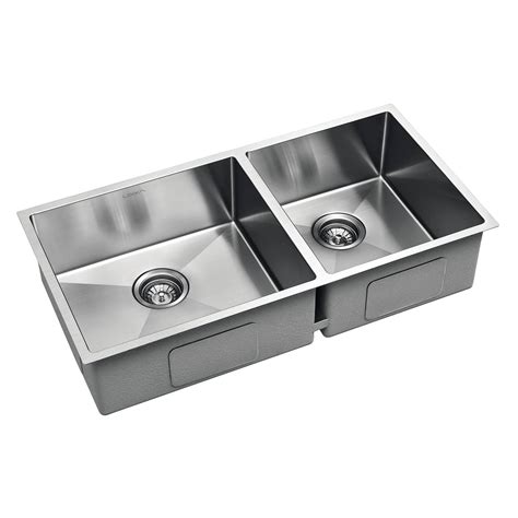 Cuba Dupla Inox Para Cozinha - Cuba de Inox Dupla para Cozinha Lexxa 27x51x94 cm 2 cores LX952080 ...