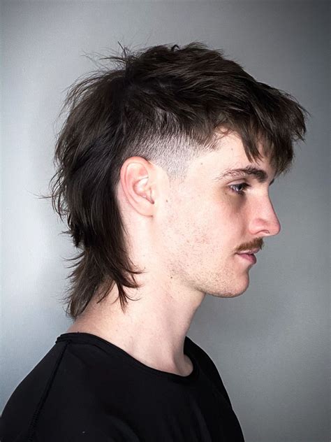 Mullet Man Modern Day Mullet Mens Mullet Edgy Hair Faded Hair