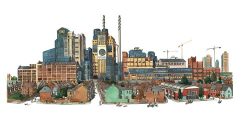 Limited edition print of Tate and Lyle Sugar Factory London. Watercolour