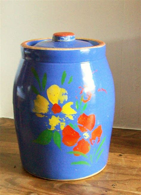 Vintage McCoy Pottery Cookie Jar Crock Housewares Cottage