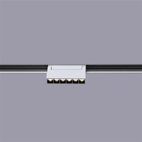 Spot Led Lin Aire Orientable Sur Rail Magn Tique V W Ugr Blanc