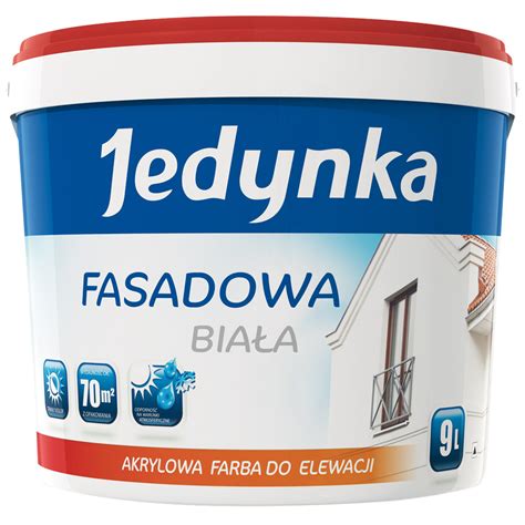 Farba do elewacji Jedynka Fasadowa 9 l Baza biała Leroy Merlin