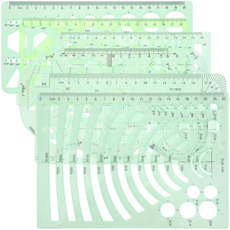 Geometric Drawing Template Measuring Ruler Stencils For Painting Circle