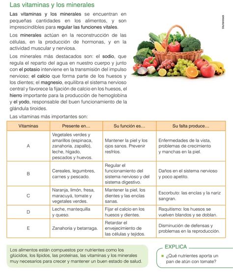 LA FELICIDAD DE SEGUIR APRENDIENDO: SESIÓN 7: CONOCIENDO LOS TIPOS DE NUTRIENTES