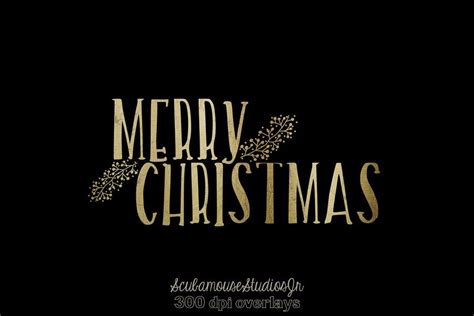 Merry Christmas Overlays Custom Designed Graphics Creative Market