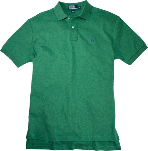 Ralph Lauren Polo Classic Fit Interlock Polo Shirt Green Heather S Clothing