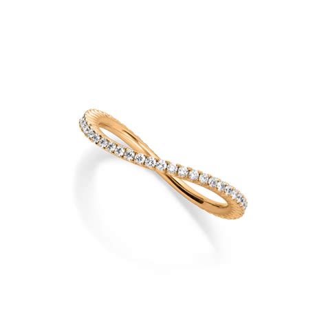 Eternity Curved Ring Ros Gold Spreckelsen Fine Jewelry