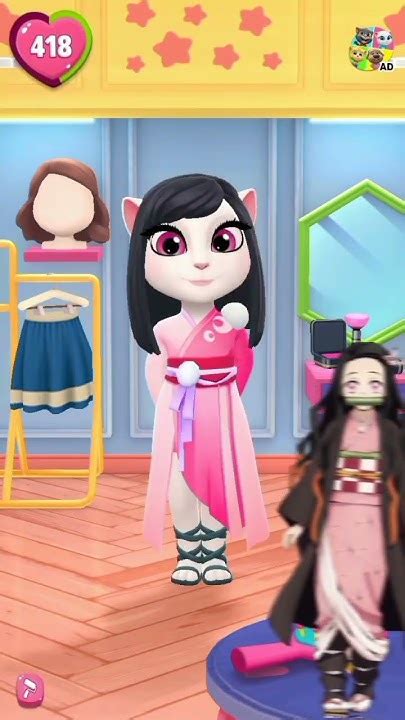 My Talking Angela 2edit Ai Hosino Anya Nezuko Miku Rin Kagamine Talkingangela Youtube