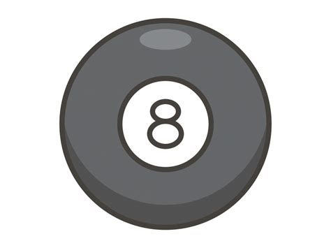 Pool 8 Ball Icon PNG Transparent Icon - Freepngdesign.com