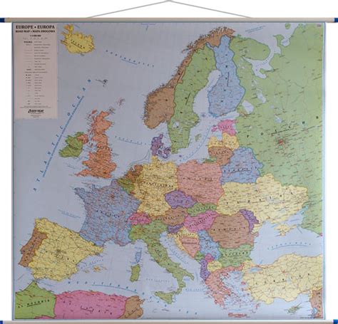 Ekograf Mapa Cienna Polityczno Drogowa Europa Eko Graf