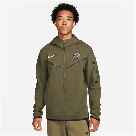 NIKE PSG TECH FLEECE VESTE KAKI 2022 2023 DN3086 325