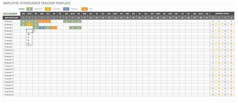 Vacation Tracker Excel Excel Templates