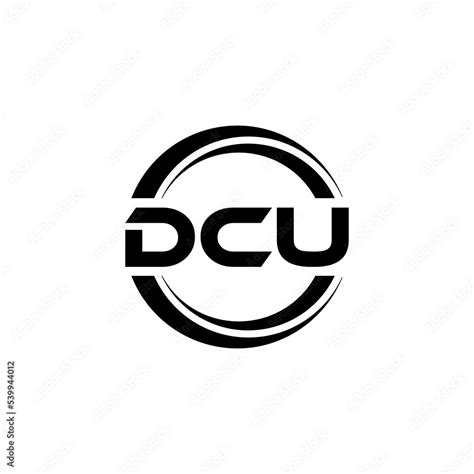 DCU letter logo design with white background in illustrator, vector ...