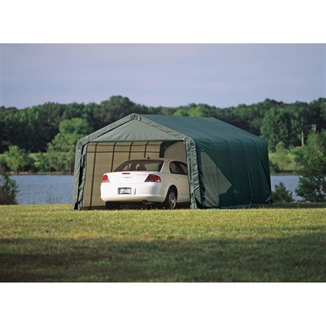 Shelterlogic 12x20x10 Peak Style Shelter Green