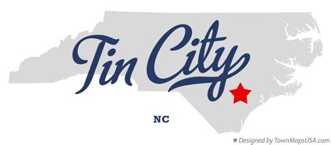 Map of Tin City, NC, North Carolina