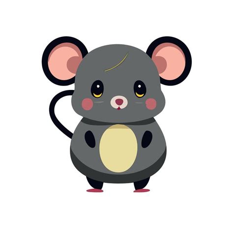 Cute Mouse Standing Full Body 48233265 Vector Art At Vecteezy