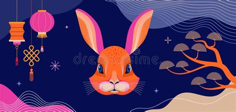 Chinese New Year 2023 Year Of The Rabbit Blue Traditional Chinese