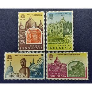 Jual Prangko Lawas Set Lengkap Perbaikan Candi Borobudur Thn 1975