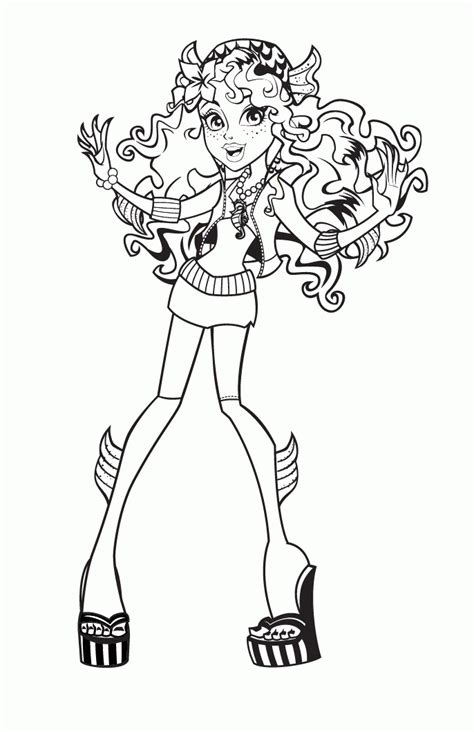 Monster High Baby Operetta Coloring Pages