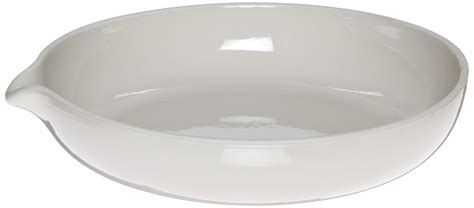 Coorstek Porcelain Ceramic Evaporating Dish With Pouring Lip Shallow