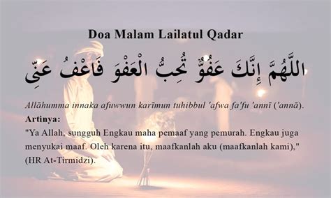 Doa Malam Lailatul Qadar Dilengkapi Arab Latin Dan Artinya