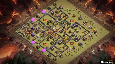 Town Hall 10 Th10 Fish Lookin Anti 3 Star Base With Link 8 2019