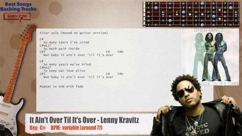 It Ain T Over Til It S Over Lenny Kravitz Guitar Backing Track With