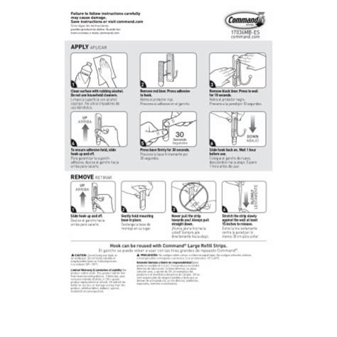 Command Large Brushed Nickel Double Hook Ct Frys Food Stores