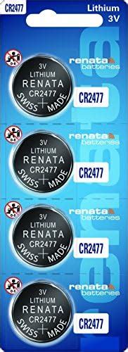 Amazon Renata Batteries CR2477N Batería de litio para moneda