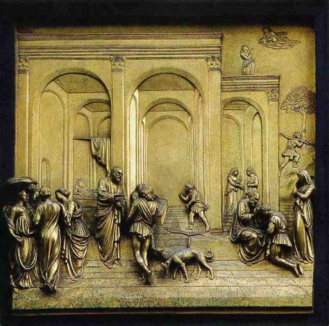 Art History Flash Cards LORENZO GHIBERTI Isaac And His Sons East