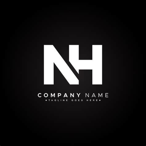 Premium Vector Creative Logo For Initials Nh In Monogram Style Vector