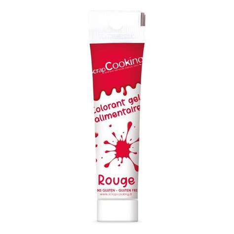 COLORANT GEL ALIMENTAIRE ROUGE 20G