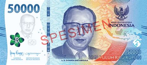 Ciri Uang Rupiah Kertas Pecahan 50000 Tahun Emisi 2022 Hukum Positif