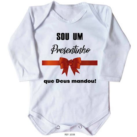 Body Bebe Personalizado Presentinho Que Deus Mandou Elo