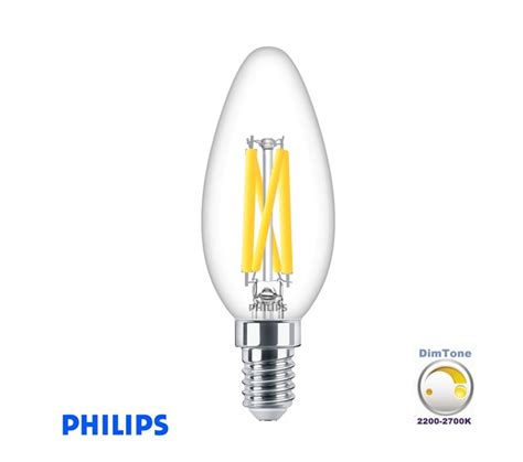 Philips Master Glass Ledcandle Dt W E B Cl G Dimtone