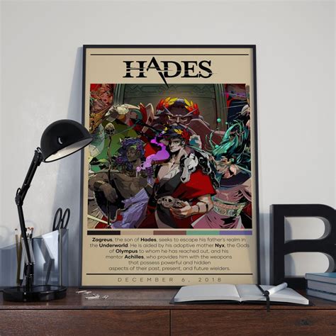 Hades Poster Hades Game Poster Gaming Poster 3 Colors 1 Etsy Australia