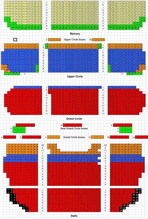 Royal Drury Lane Theatre London Seating Plan | Elcho Table