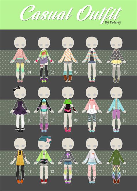 Open 115 Casual Outfit Adopts 21 By Rosariy On Deviantart