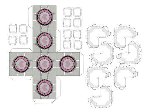 11 Easy Companion Cube Papercraft Template TopSpyWares