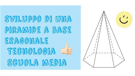 Piramide A Base Esagonale Costruzione Solido D Tecnologia How To