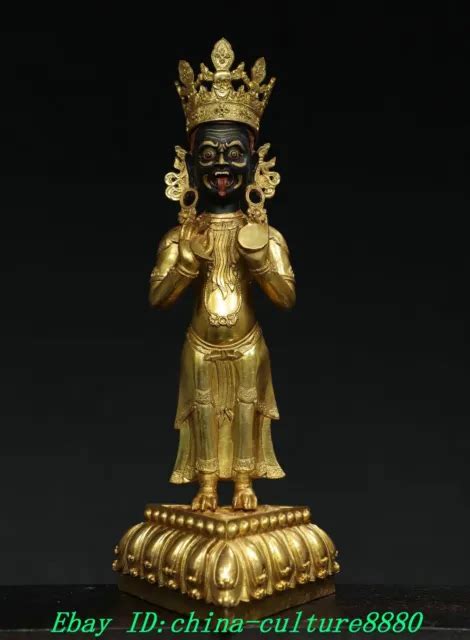 Vieux Bouddha Tib Tain En Bronze Dor De Zaghiram Mammon Eur