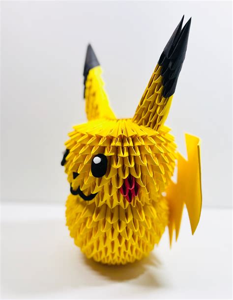 3D Origami Pikachu - Etsy