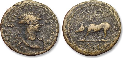 Roman Empire Ae Quadrans Circa A D Trajan Trajanus Rome