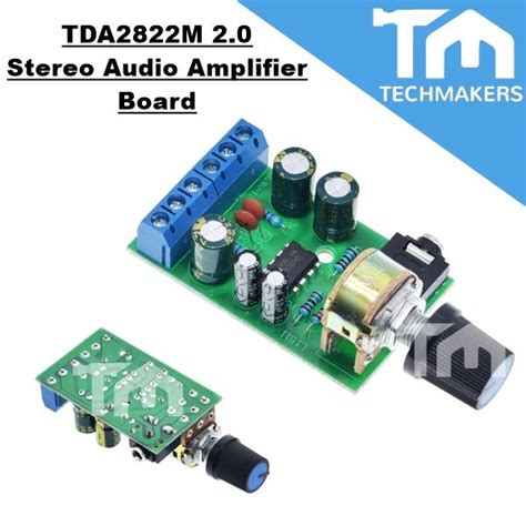 Tda M Stereo Audio Amplifier Board Dual Channel Aux