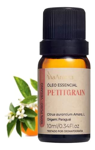 Óleo Essencial Petitgrain 100 Natural Via Aroma 10ml MercadoLivre