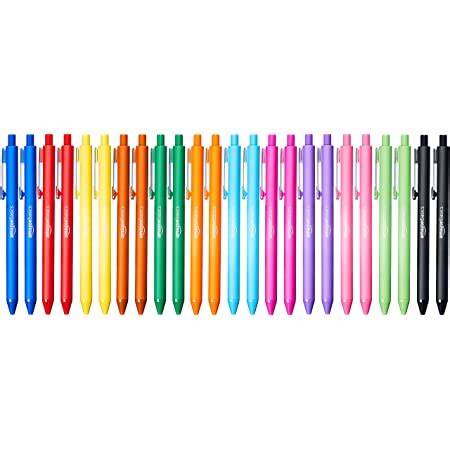 Amazon Basics Retractable Ballpoint Pen Assorted Colors Pack