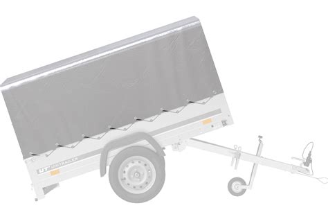 Bâche haute grise pour Garden Trailer 201 KIPP grise UNITRAILER