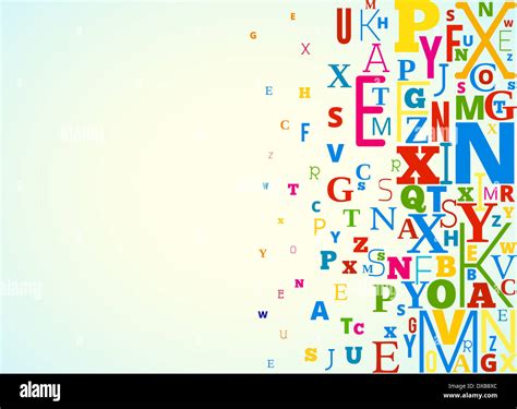 Vector Alphabet Background Stock Photo Alamy